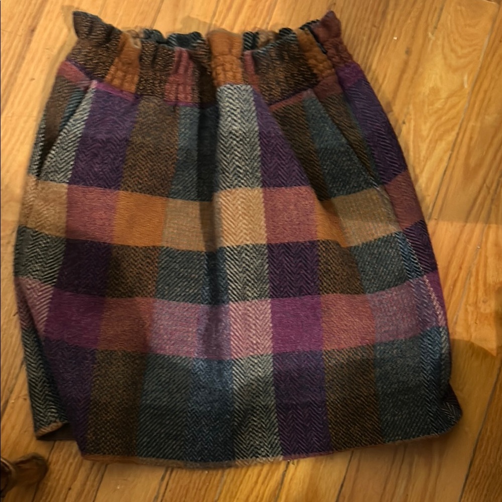 Southern Proper Blue and Purple Smocked Bubble Skirt